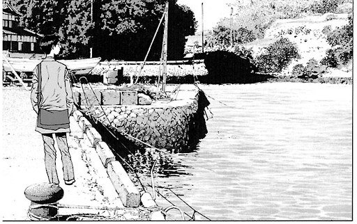 Girl and cat on the breakwater