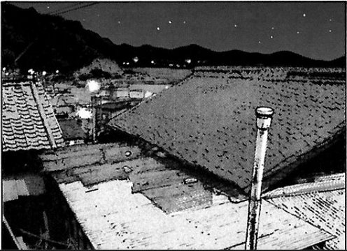 Hilltop house roof