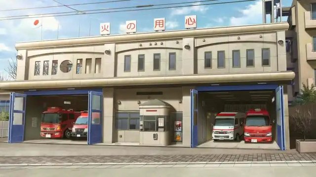 In front of Fire Substation