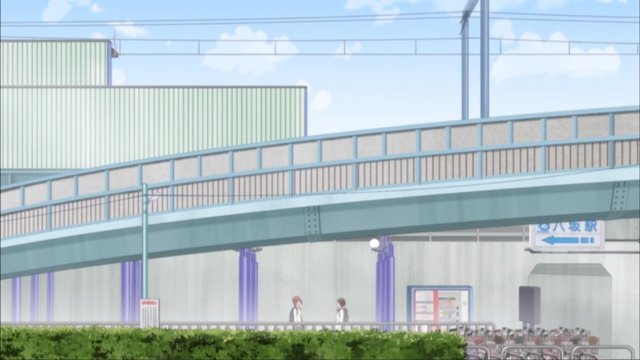 Footbridge for after-school chats