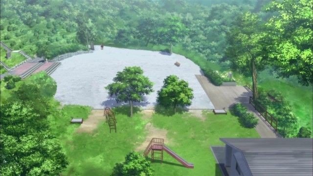 港を見下ろす公園