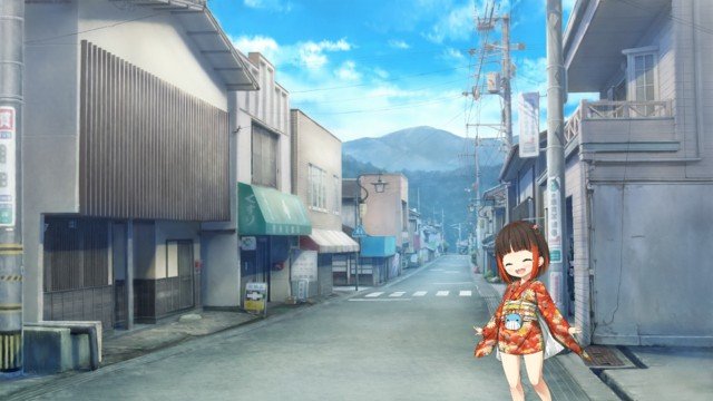 Quiet rural shopping street