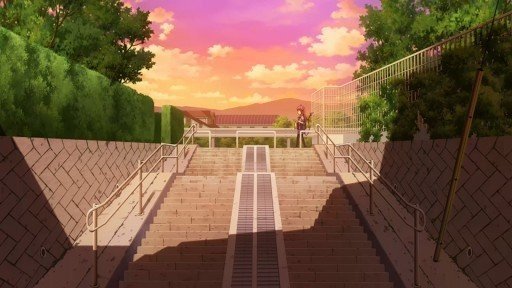 Stairs by the Oguri River
