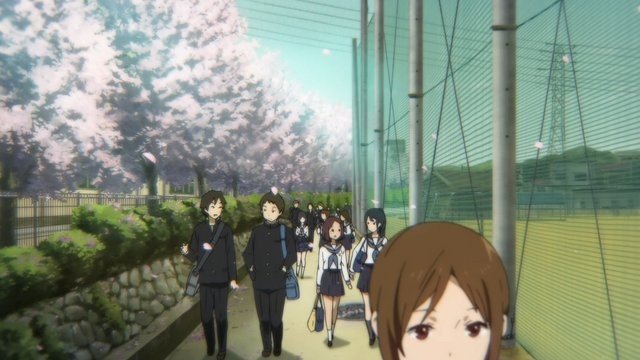 最初の朝の通学路