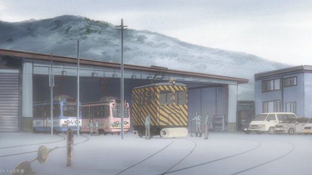 Snowy Rail Yard Reunion