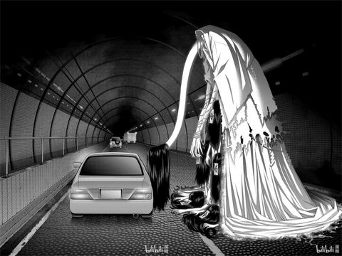 Ghost attack in an abandoned tunnel