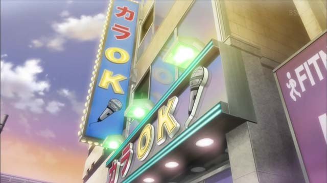 Karaoke shop scene