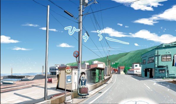 Ponko's first bus stop