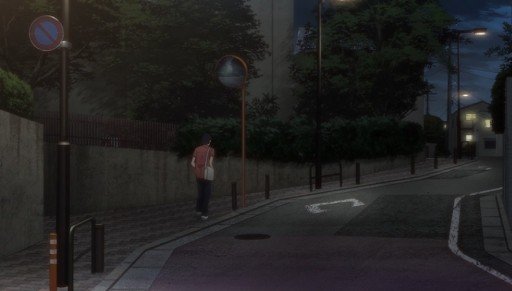 榀子と陸生が出会う坂道