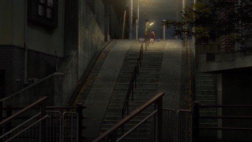 Stairs where Haru and Minato talk