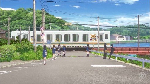 After-school railway crossing