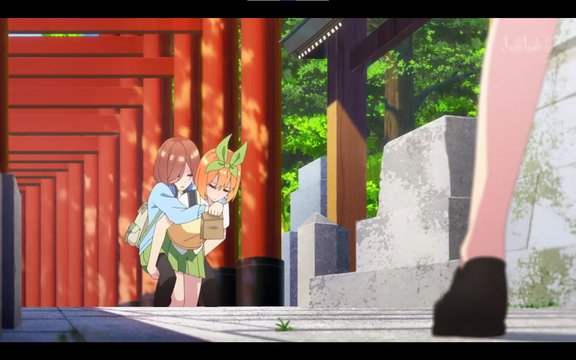 Meeting at the mountaintop torii gate