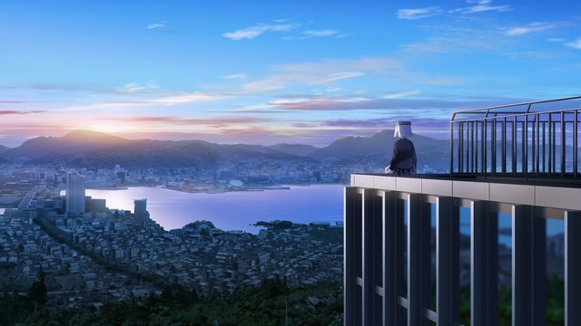 Nagasaki overlook shot