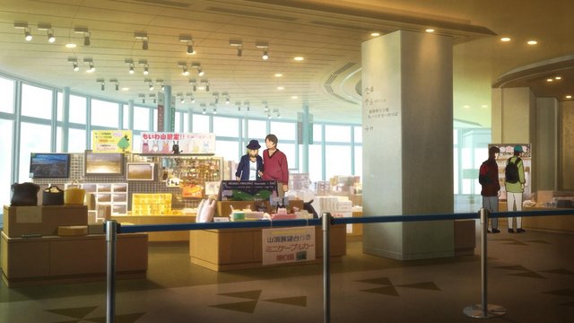 Minare and Nakahara talk on the observation deck