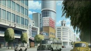 ジャズレコード店前の交差点