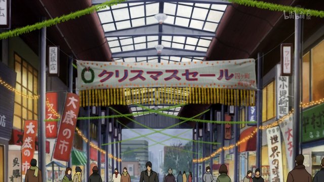 商店街の夕暮れ