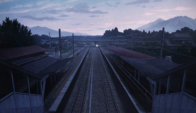 JR日野春駅前の走行