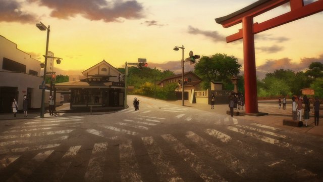 Rest in Front of Hachiman Shrine