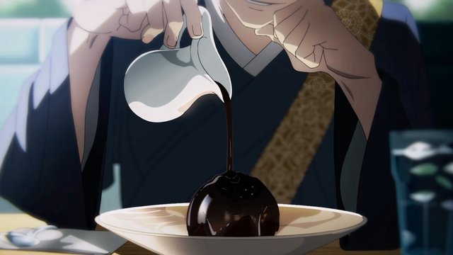Itadori and Fushiguro walking past a bakery