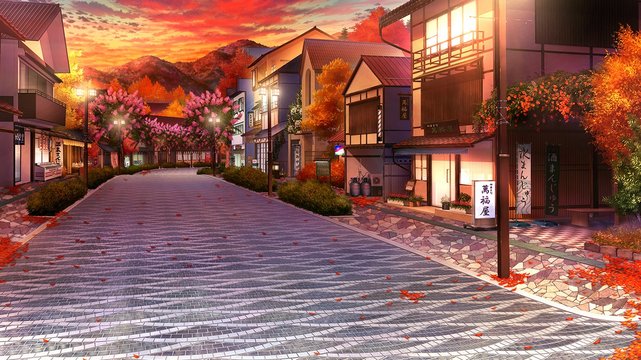 黒瀬温泉街の夜景