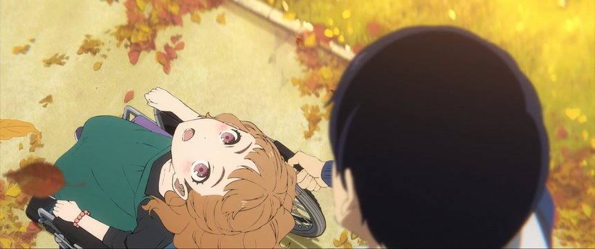 桜の下の車椅子
