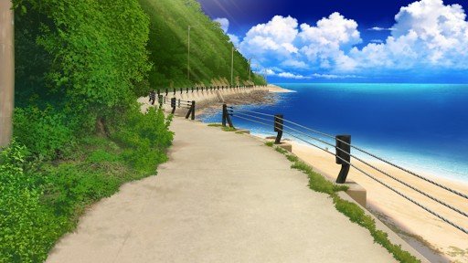 鴎と出会った海岸