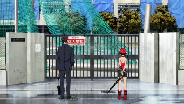 School gate in the final episode
