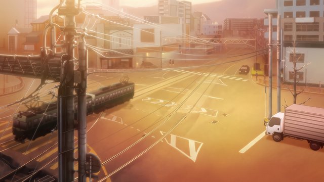 Snowy Crossroad