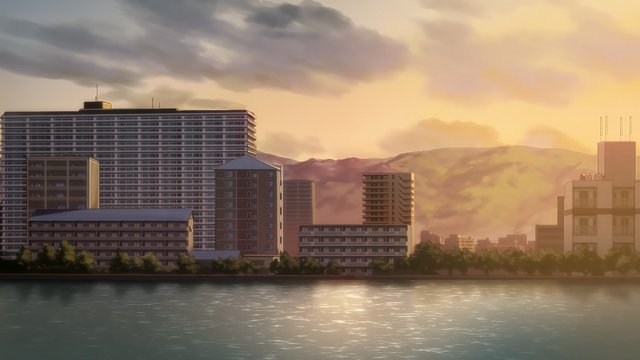 瀬田川西側の建物