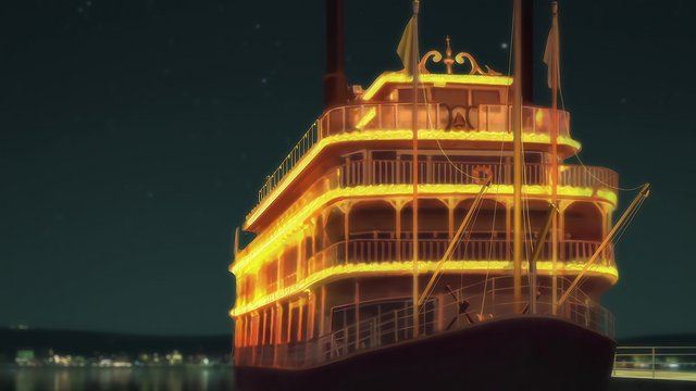 Deck of the Michigan sightseeing ship