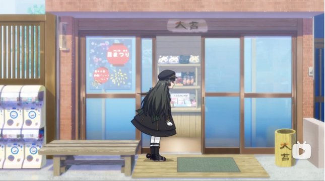 In front of the shop "Daikichi"