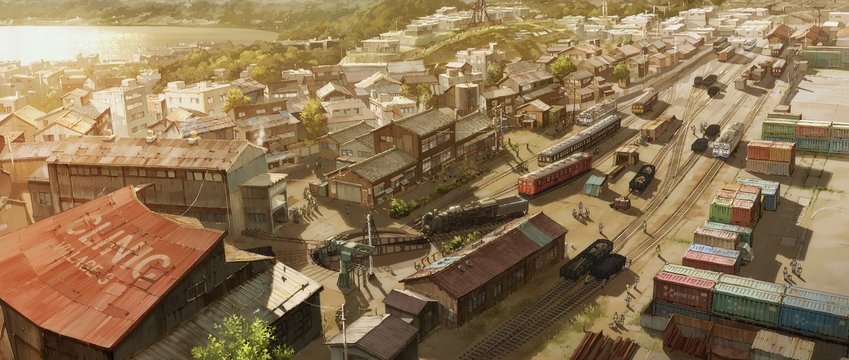 Peaceful moment by the tracks