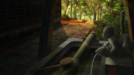 Temizuya at Dusk by the Shrine