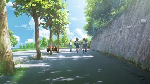 Slope in front of school