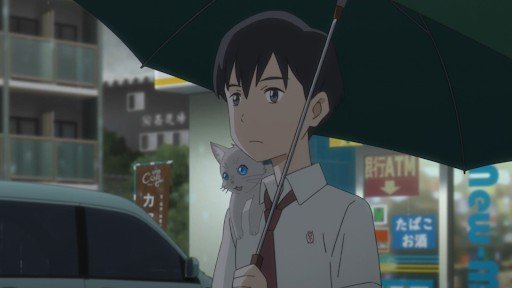 In front of the convenience store