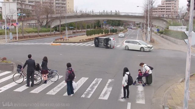 機動捜査隊が出動する交差点