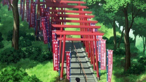 夜の神社での出会い