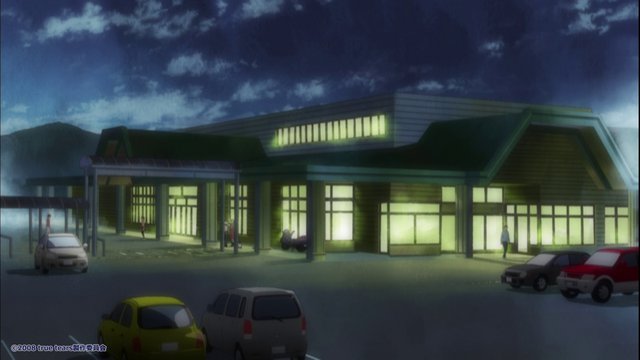 Supermarket shopping scene