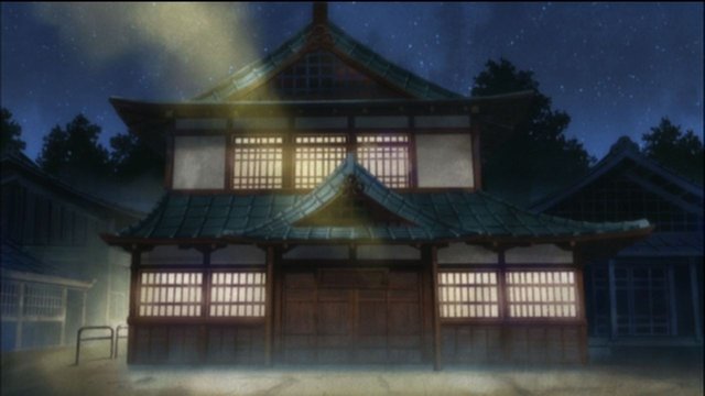 In front of traditional Japanese building