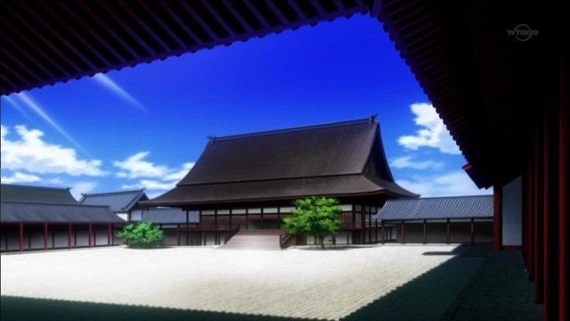 紫宸殿前の謁見
