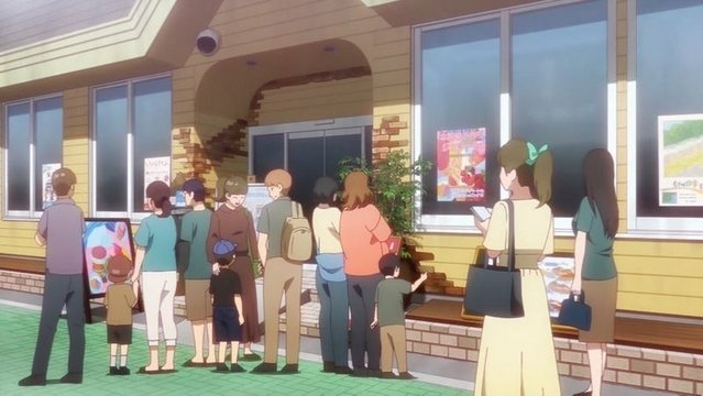 イタリアンジェラート店前の甘いひととき