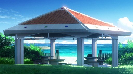 Pavilion after returning home