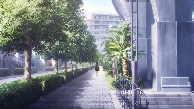 ひとり帰り道の歩道