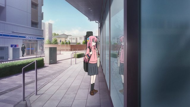 In front of the convenience store