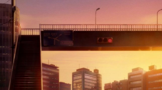 Crossroads under a pedestrian bridge