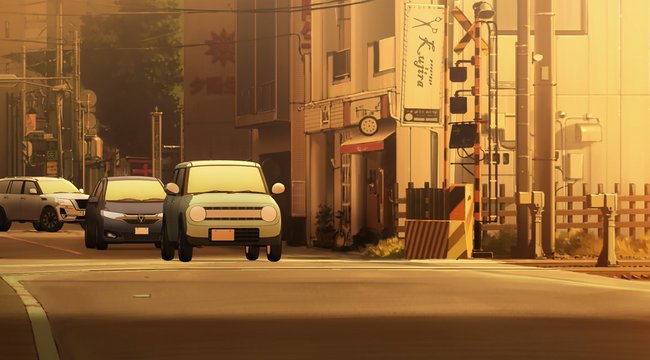 Railroad crossing near Atago Shrine