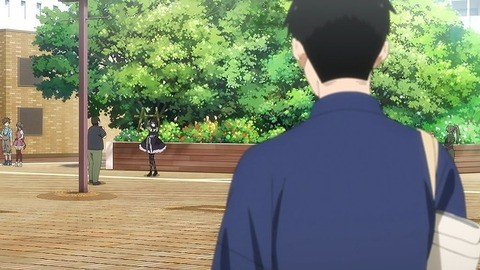サンシャイン広場の噴水前