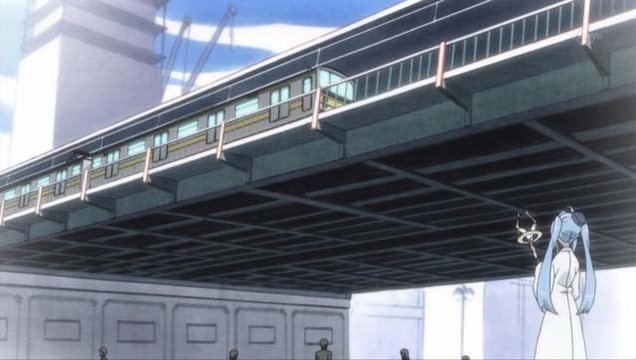 Waiting under the viaduct