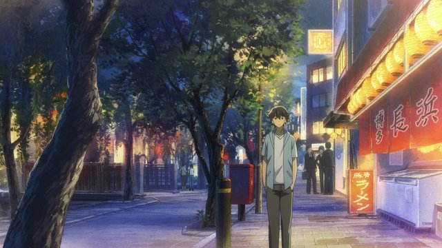 赤い暖簾の下で