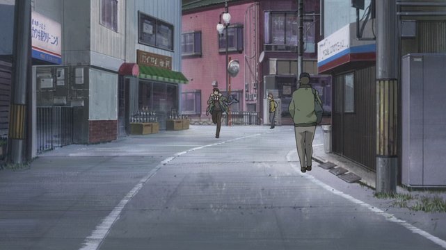Kyon's running railway crossing